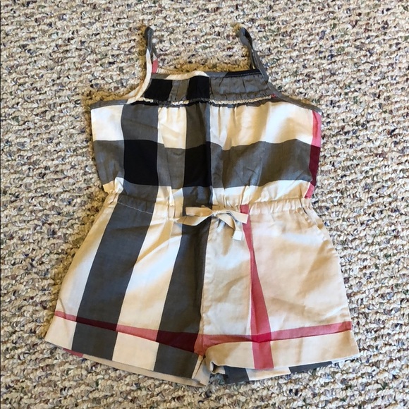 burberry baby overalls